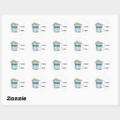 Popcorn vol ronde sticker (Vel)