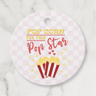 Popcorn voor deze Popstar Bedankjes Labels