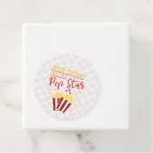 Popcorn voor deze Popstar Bedankjes Labels (In situ)