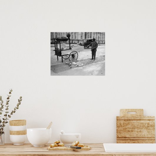 Popcorn voor verkoop, 1926.  foto poster (Keuken)