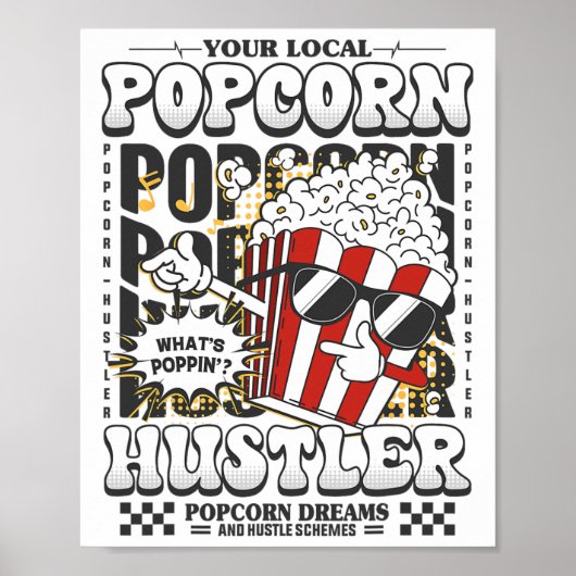Popcorn Voor Vrouwen Mannen Popcorn Verkoper Jonge Poster (Voorkant)