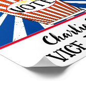 Popcorn Vote" Fun School Verkiezing Poster (Hoek)