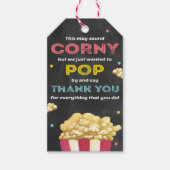 Popcorn-waardering Dank je cadeautjes Labels Cadeaulabel (Voorkant)