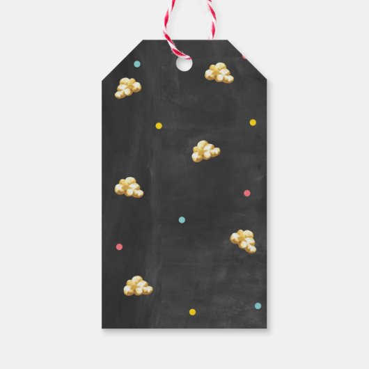 Popcorn-waardering Dank je cadeautjes Labels Cadeaulabel (Achterkant)