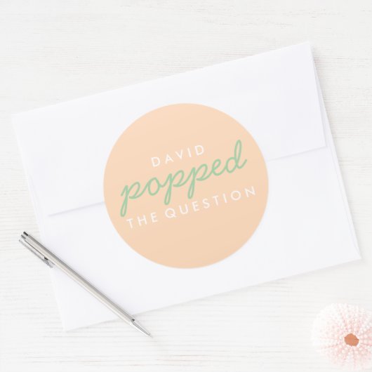 Popcorn Welcome Bag Sticker (Envelop)
