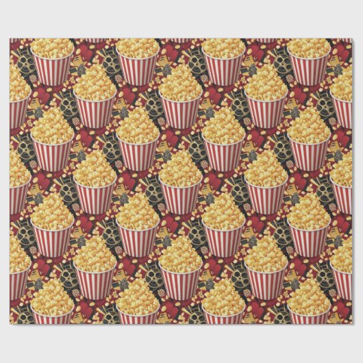 Popcorn Wrapping Paper Cadeaupapier (Vlak)
