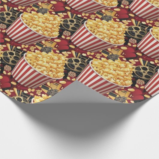 Popcorn Wrapping Paper Cadeaupapier (Hoek)