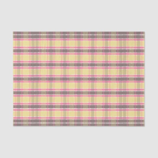 Popcorn Yellow Bubblegum Roze koffie bruin Tissuepapier (Voorkant)