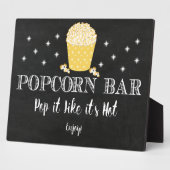Popcornbar bord tafel easel fotoplaat (Zijkant)