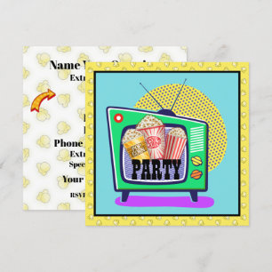 Popcornfeest / Filmavond / Slaapfeest, enz.  Kaart