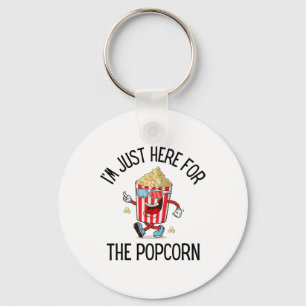 Popcornliefhebber Camping Trip Zoete Popcorn Film Sleutelhanger