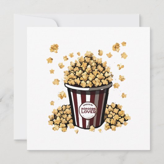 Popcornliefhebber Kaart (Voorkant)