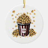 Popcornliefhebber Keramisch Ornament (Voorkant)