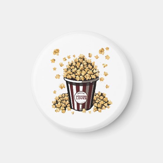 Popcornliefhebber Magneet (Voorkant)