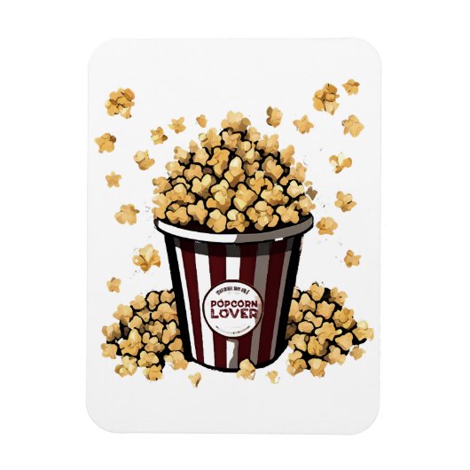 Popcornliefhebber Magneet (Verticaal)