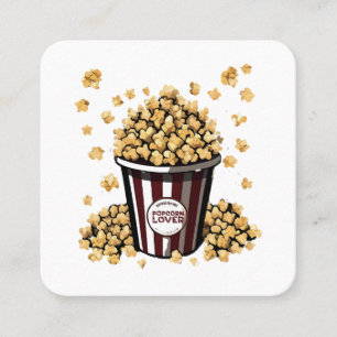 Popcornliefhebber Vierkante Visitekaartje