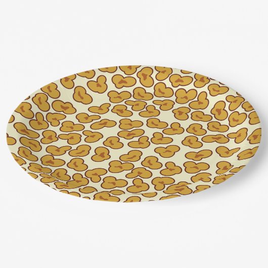 popcornpatroon papieren bordje (Gekanteld)