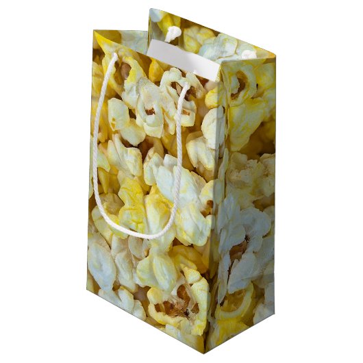 Popcornsnack Klein Cadeauzakje (Achterkant Gekanteld)