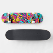Popcultuur ontwerp Skateboard (Horizontaal)