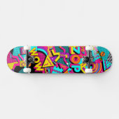 Popcultuur ontwerp Skateboard (Horizontaal)