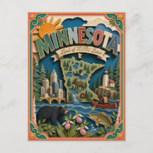 PopCut Minnesota Kleurrijke 3D-papierkunst