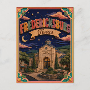 PopCut Staaten Fredericksburg Texas Papier Kunst Briefkaart