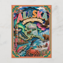 PopCut Staten Alaska Kleurrijke 3D Papierkunst