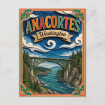 PopCut Staten Anacortes Washington Papieren Kunst