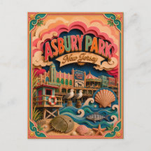 PopCut Staten Asbury Park New Jersey Papieren Kuns
