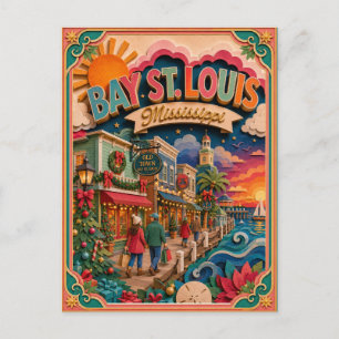 PopCut Staten Bay St. Louis Mississippi Papieren K Briefkaart