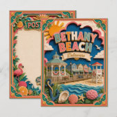 PopCut Staten Bethany Beach Delaware Papier Kunst Briefkaart (Voorkant / Achterkant)