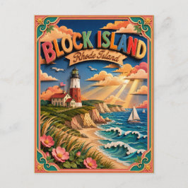 PopCut Staten Block Island Rhode Island Papieren K Briefkaart