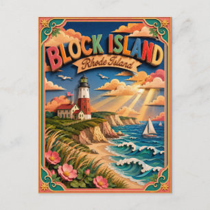 PopCut Staten Block Island Rhode Island Papieren K Briefkaart