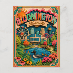 PopCut Staten Bloomington Minnesota Papieren Kunst Briefkaart