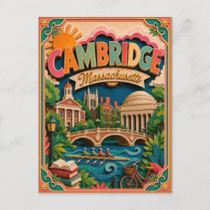 PopCut Staten Cambridge Massachusetts Papieren Kun Briefkaart