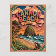 PopCut Staten Cannon Beach Oregon Papier Kunst