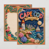 PopCut Staten Cape Cod Massachusetts Papieren Kuns Briefkaart (Voorkant / Achterkant)