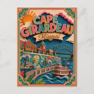 PopCut Staten Cape Girardeau Missouri Papieren Kun Briefkaart