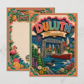 PopCut Staten Duluth Minnesota Papieren Kunst Briefkaart (Voorkant / Achterkant)