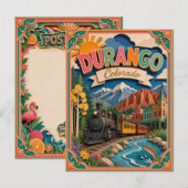 PopCut Staten Durango Colorado Papier Kunst Briefkaart (Voorkant / Achterkant)
