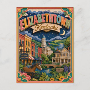 PopCut Staten Elizabethtown Kentucky Papieren Kuns Briefkaart