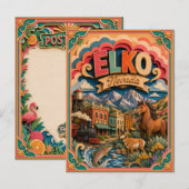 PopCut Staten Elko Nevada Papier Kunst Briefkaart (Voorkant / Achterkant)
