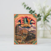 PopCut Staten Ely Nevada Papier Kunst Briefkaart (Staand voorkant)