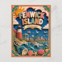 PopCut Staten Fenwick Island Delaware Papier Kunst