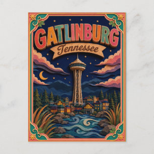 PopCut Staten Gatlinburg Tennessee Papieren Kunst Briefkaart