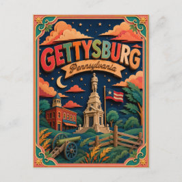 PopCut Staten Gettysburg Pennsylvania Papieren Kun Briefkaart