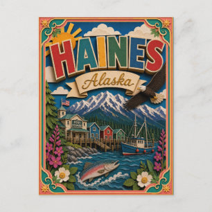 PopCut Staten Haines Alaska Papier Kunst Briefkaart