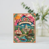 PopCut Staten Harrison Arkansas Papier Kunst Briefkaart (Staand voorkant)
