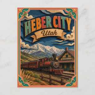PopCut Staten Heber City Utah Papier Kunst Briefkaart