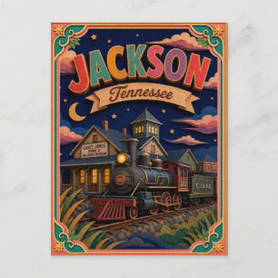 PopCut Staten Jackson Tennessee Papieren Kunst Briefkaart